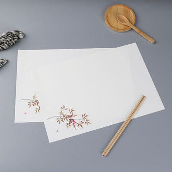 Tianqi placemat paper commercial custom disposable placemat japanese restaurant hot pot restaurant plate table surface paper pyracantha