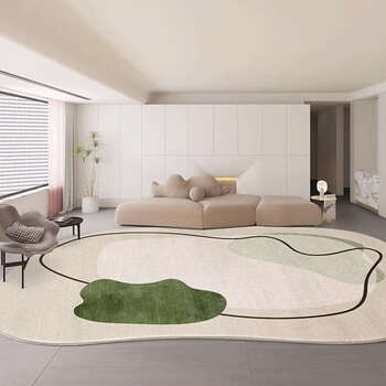 Yusenyi carpet living room sofa coffee table carpet high-end irregular household dirty bedroom floor mat wind mist like light smoke w04 240 400cm