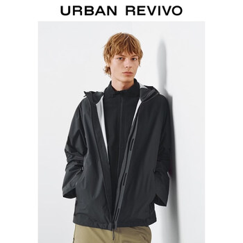 Ur2026 spring new men's casual functional hooded drawstring ultra-loose jacket umt160007