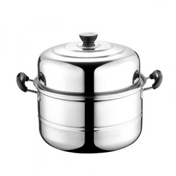 Tuojin imported high-quality stainless steel steamer from japan, three-layer thickened household steamer, special thick soup pot, hot pot, double-layered, two-layer thickened 1cm 26cm