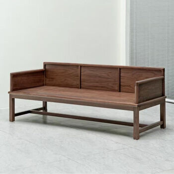 Other new chinese style solid wood north american black walnut arhat bed modern simple home living room sofa bed tatami bed ash wood arhat bed + tea kang 200*80*70