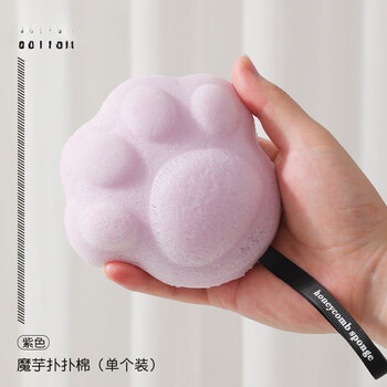 Shantou lin village children's bath household bathing artifact painless mud bathing bath ball cute baby baby sponge purple