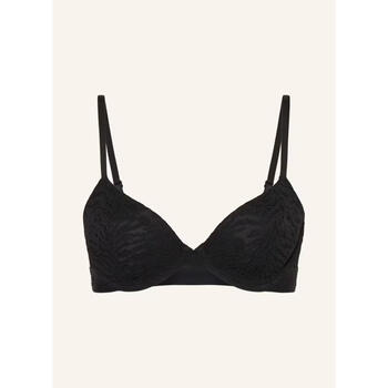 Calvin klein women's bra push-up seamless black thin daily sleeping bra simple black one size | 75e