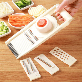 Tuojin japan imported quality grater potato shred grater artifact radish shred household multi-functional vegetable cutter grater thickened 6-piece set