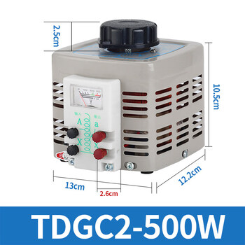 Sanqihu voltage regulator fully automatic 220v voltage regulator 220v single-phase-500w autotransformer 5kw household cut foam regulator 500w pointer meter 0-250v adjustable