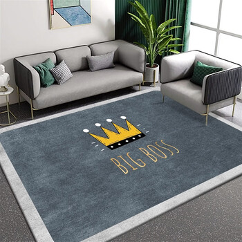 Fantasy carpet bedroom living room coffee table blanket light luxury high-grade washable wipeable bedside blanket ins large area full floor mat ig ss+y19 50 80cm