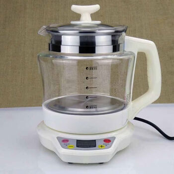 Fully automatic chinese medicine health pot, multifunctional glass tea boiler, electric frying chinese medicine pot, scented tea constant temperature electric kettle, 1ml white thickened version, upgraded version