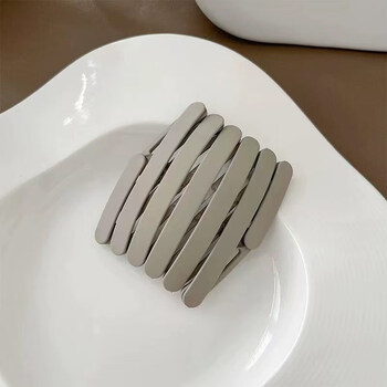 Shantou lincun folding hairband portable travel anti-slip retractable forehead protector for crushed hair gray 1 in total