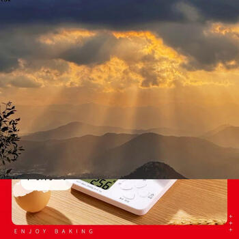 Yusenyi xinliang high-precision baking cooking scale kitchen electronic scale household food weighing small heavy scale top weighing scale cooking scale (white battery model) (with 2 aa batteries)