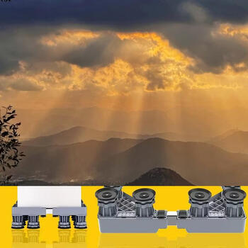 Yusenyi refrigerator washing machine universal rack single and double door booster bracket base mobile base universal caster single door (for 3 upper and lower doors) fixed 12-leg model 3 layers