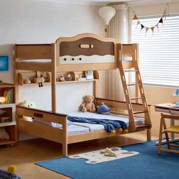 Lin's home children's high and low beds detachable full solid wood bunk bed bunk bed a1 full solid wood | detachable design high and low beds 1500mm*1900mm