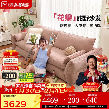 Chivas regal fabric sofa removable and washable small apartment chenille petal sofa 2026 new straight row chivas regal 2161