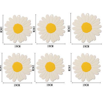 Naoiskey nordic placemats insulation mats coasters table mats heat-resistant pot mats bowl mats silicone dish mats white 6 pieces 1 piece white 6 pieces