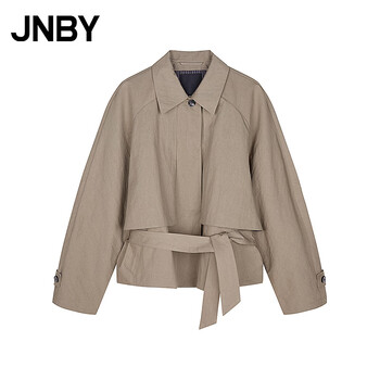 Jiangnan buyi (jnby) shopping mall same style 26 spring new jacket jacket lapel 5q2615430 217/grey light coffee xs