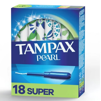 1tampax pearl catheter tampons mixed pack non-leaking menstrual sanitary napkins 96 count upgraded large flow 18 count