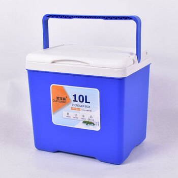 Opelson 4-liter small insulated box refrigerator blue small breast milk box outdoor off-road vehicle portable fresh-keeping h 10 liters blue (with ice box and ice bag)