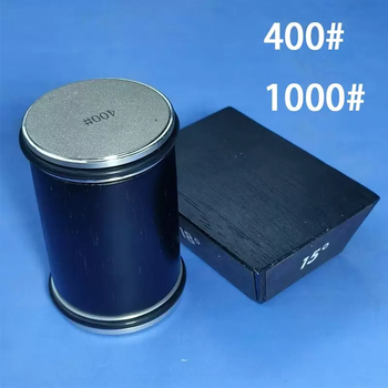 Yusen yiji roller scissors cylindrical kitchen tool multi-functional manual quick sharpening stone kitchen knife sharpening magnetic edge sharpening household black 4-angle cylindrical roller knife sharpener