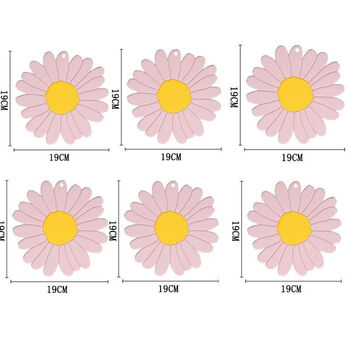 Naoiskey nordic placemats insulation mats coasters dining table mats heat-resistant pot mats bowl mats silicone dish mats dark powder 6 pieces 1 piece dark powder 6 pieces