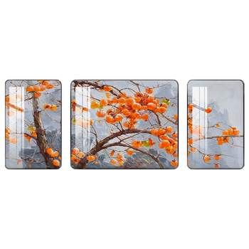 Yusenyi nuken sofa background wall painting, crystal porcelain living room decoration painting, style mural kt+7696, left and right 50x70+middle 100x70, high-end crystal porcelain diamond-encrusted three-dimensional painting, noble black frame