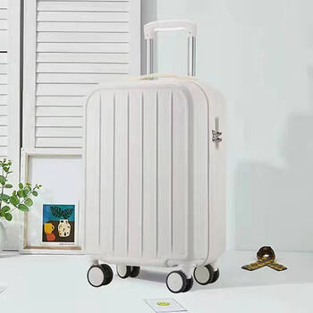 Weidengel suitcase women's 2024 new 20-inch boarding case small lightweight password box 24 men's durable suitcase trolley case milk white 70% of people choose short-distance 20-inch boarding case_short-distance travel 3-4