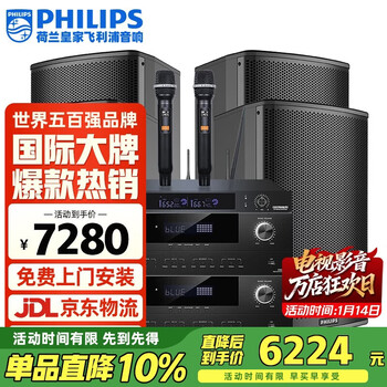 Philips (philips) css1633 conference set home ktv audio set home theater home karaoke professional bar stage professional speaker singing equipment complete set
