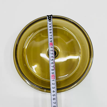 Yusenyi korean pot lid soup pot lid kitchen tempered glass lid 5l 3l large glass pot lid 3.8l glass lid small button slightly scratched does not delay use