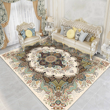 Yusenyi thick style carpet living room sofa coffee table carpet bedroom large area full carpet persian palace +1 width 140x length 200cm (encrypted imitation cashmere + cotton bottom)