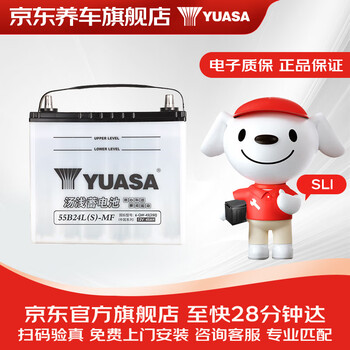 Yuasa car battery high performance low maintenance sli series 55b24 12v home installation old for new