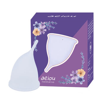 1 menstrual swimming waterproof menstrual cup close-fitting menstrual cup summer refreshing liquid sanitary napkin alternative hygiene upgrade white large size free cleaning cup 1