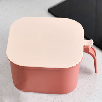 Fantasy german imported high-quality seasoning jar set seasoning box kitchen supplies with lid material box salt shaker condiments for home use ml-5604 four-compartment seasoning box pink one pack