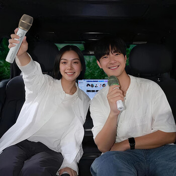 Lynk & co's mantu series car microphone, wireless dual-mic car-machine interconnection, massive music library 900/10em-p, national karaoke membership card does not support 7-day no-reason returns after scratching