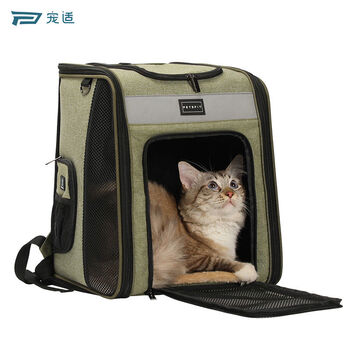 Pets backpack outing bag cat bag dog bag outing portable backpack space snow green one size 38*26*42