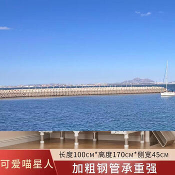 Yusenyi simple wardrobe multi-layer bedroom rental wardrobe clothes storage household cabinet clothing miscellaneous children's house cabinet (100cm) meow star (bold and thickened steel pipe fully enclosed zipper cloth cover) assembly + 2 doors