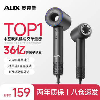 Aux high-speed hair dryer 3.6 billion plasma silent negative ions household high-power non-harming hair leafless hair dryer strong wind quick-drying hair care men's hair dryer g18