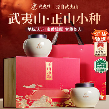 Wuyi pu black tea special grade lapsang souchong 250g tea gift box new year's gift gift 2025 new tea high-end elders