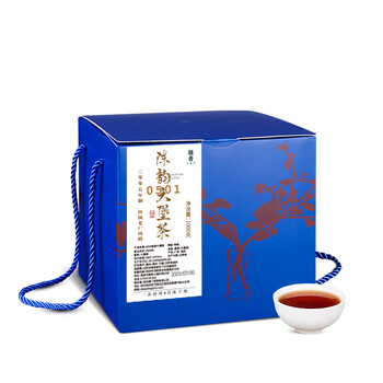 Little senior sister tea review 0501 chen yun liubao tea 2005 special grade bud material authentic guangxi specialty wuzhou black tea guiqing 1000g