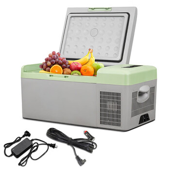 Chaoguo car refrigerator compressor refrigeration 15l car home dual-purpose freezing refrigerator small refrigerator y16 digital display adjustable temperature car home dual-purpose 15l