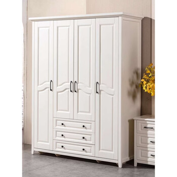 Yusenyi white wardrobe 2, 3 doors, 4 doors, 5 doors wardrobe top cabinet can size 4 door wardrobe 1700x620x2200mm high top cabinet 4 assembly