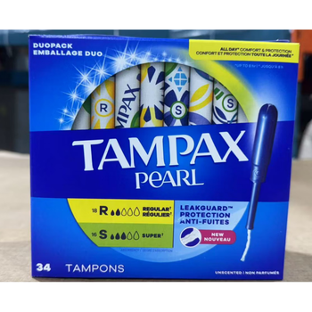 Tampax unscented tampons 96 count regularsuper mixed 18r+16s others