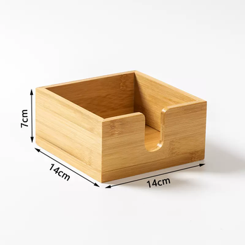 Yusenyi bamboo tissue box customized logo storage box advertising paper box engraving commercial hotel restaurant hotel tissue box u-shaped tissue box
