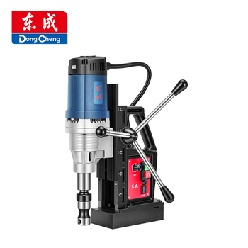 Dongcheng multifunctional magnetic seat drill strong magnetic power high power magnetic drill industrial grade iron suction drill j1c-ff-28