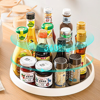 Home katei story japanese kitchen rotating rack spice rack countertop spice box spice jar spice bottle spice bottle storage tray rotating rack large