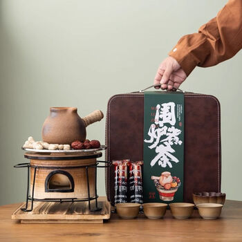 Yong huan complete set of barbecue stoves for making tea around the stove, household indoor old-fashioned side stoves, internet celebrity grilling charcoal stoves, outdoor portable, making tea around the stove, a complete set of portable equipment