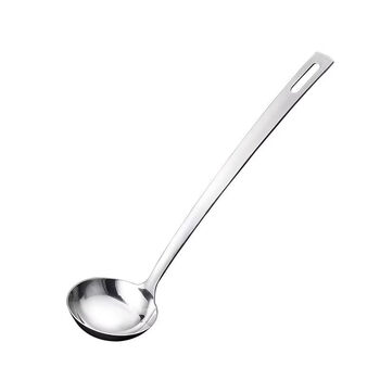 Tuojin 304 stainless steel soup spoon thickened hot pot spoon colander long handle spoon kitchen household spoon 7 points soup shell 6 points colander 1 household food grade soup spoon
