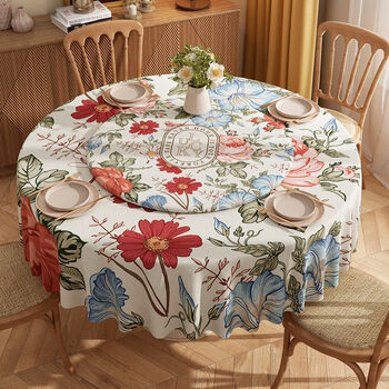 Fantasy large round tablecloth tablecloth double layer turntable cover hotel round tablecloth alice in dreams flannel 80cm diameter turntable cover