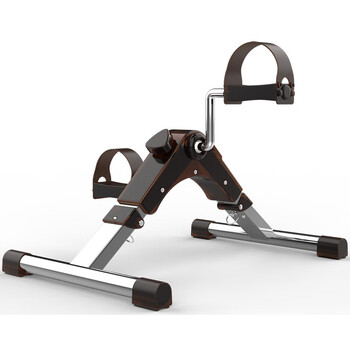 Wezho foldable mini exercise bike with display screen leg trainer step machine under the table bicycle home leg beauty machine smart black gray