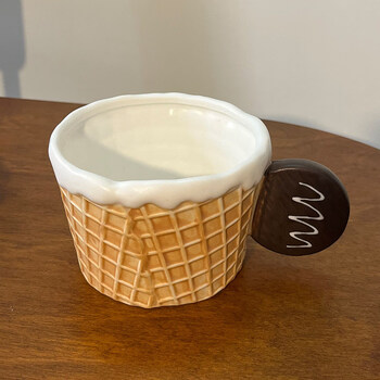 Tuojin japan imported quality cute ceramic biscuit mug coffee cup breakfast cup and saucer tableware afternoon tea cup dessert cookie-coffee-cup