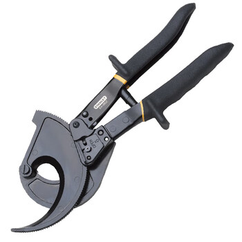 Stanley electrician scissors ratchet cable shears labor-saving shear copper aluminum core wire cutting pliers industrial grade wire trough shears cable cutting shears 0-400mm2 84-862-22