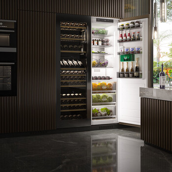 Lingchu fully-embedded refrigerator built-in inlaid hidden cabinet integrated large-capacity ice-making household air-cooled frost-free double door l17s (single refrigeration 313 liters)