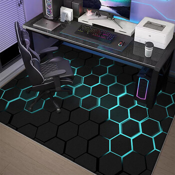 Fantasy modern minimalist style floor mat, special soundproof anti-slip carpet for e-sports room, 160x230cm, household wipeable, barrage time, 90cmx120cm, moderate thickness